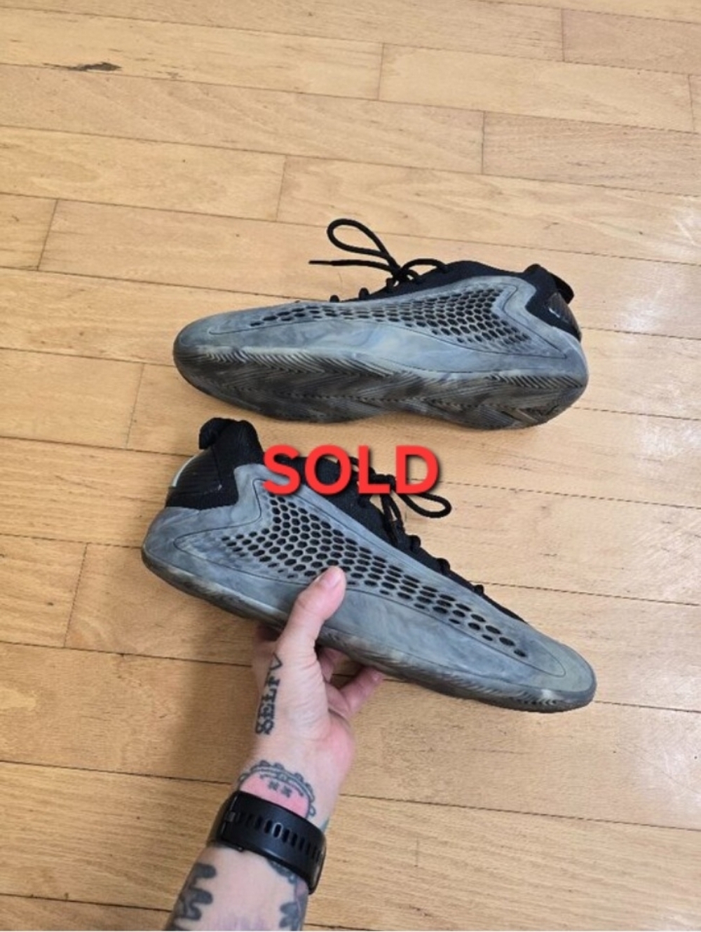 Adidas | AE 1 Low 'MX Grey' sporty basketball sneakers | MENS 10.5